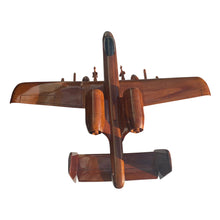 Load image into Gallery viewer, A10 Warthog Mahogany Wood Desktop Aircraft Model