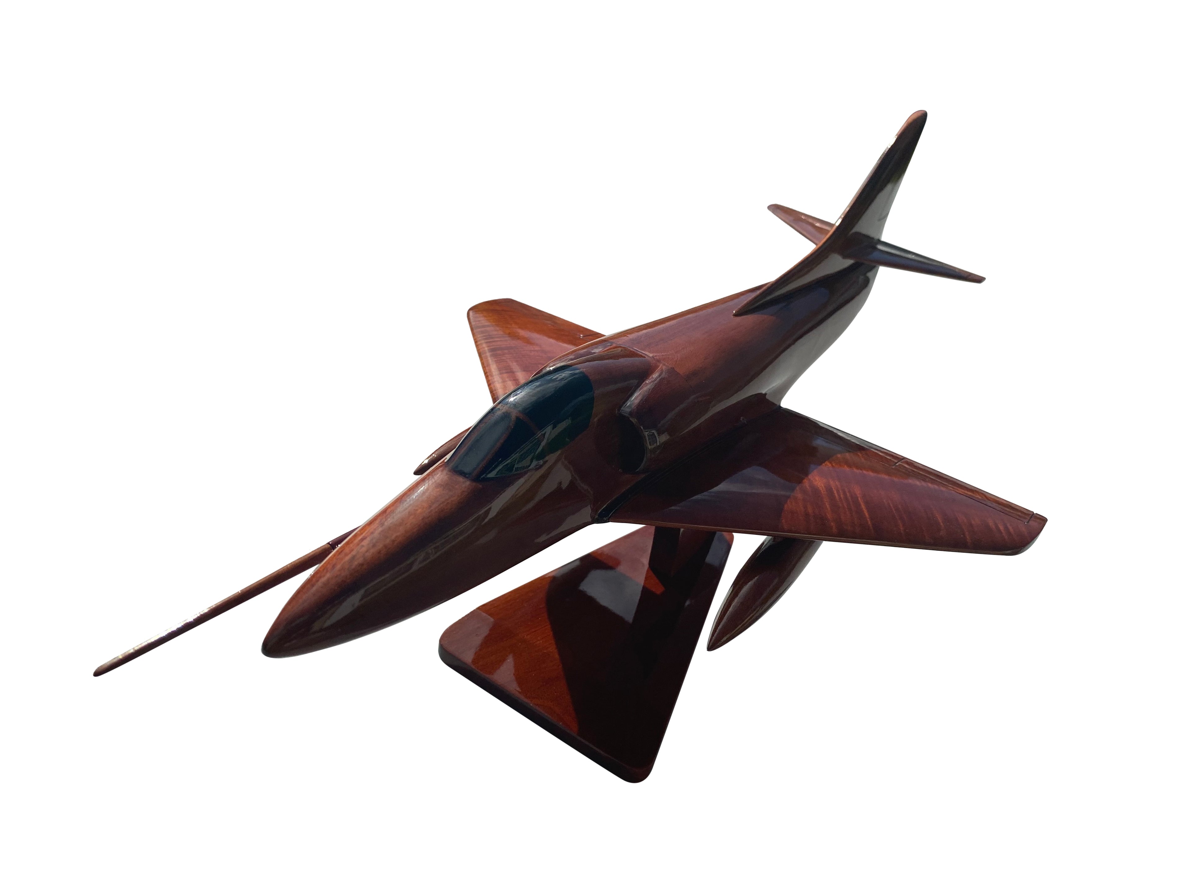 A4M Skyhawk Mahogany Wood Desktop Airplane Model