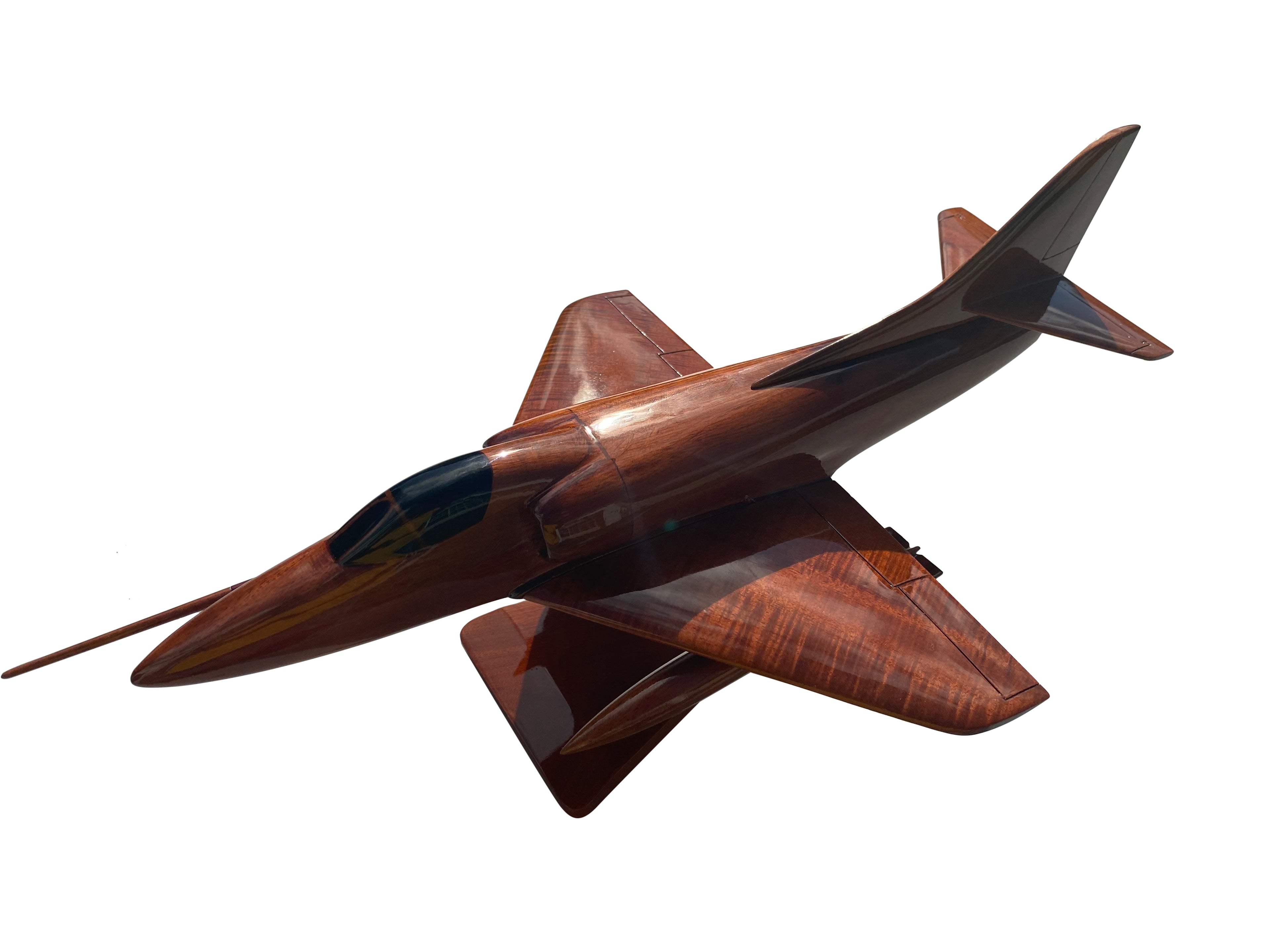 A4M Skyhawk Mahogany Wood Desktop Airplane Model