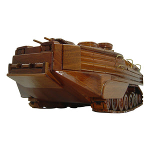 AAV7 Mahogany Wood Desktop Military Vehicle Model