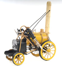 Load image into Gallery viewer, 1829 Yellow Stephenson Rocket Steam Locomotive