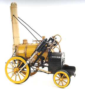 1829 Yellow Stephenson Rocket Steam Locomotive
