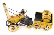 Load image into Gallery viewer, 1829 Yellow Stephenson Rocket Steam Locomotive