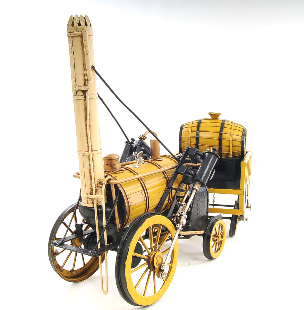 1829 Yellow Stephenson Rocket Steam Locomotive