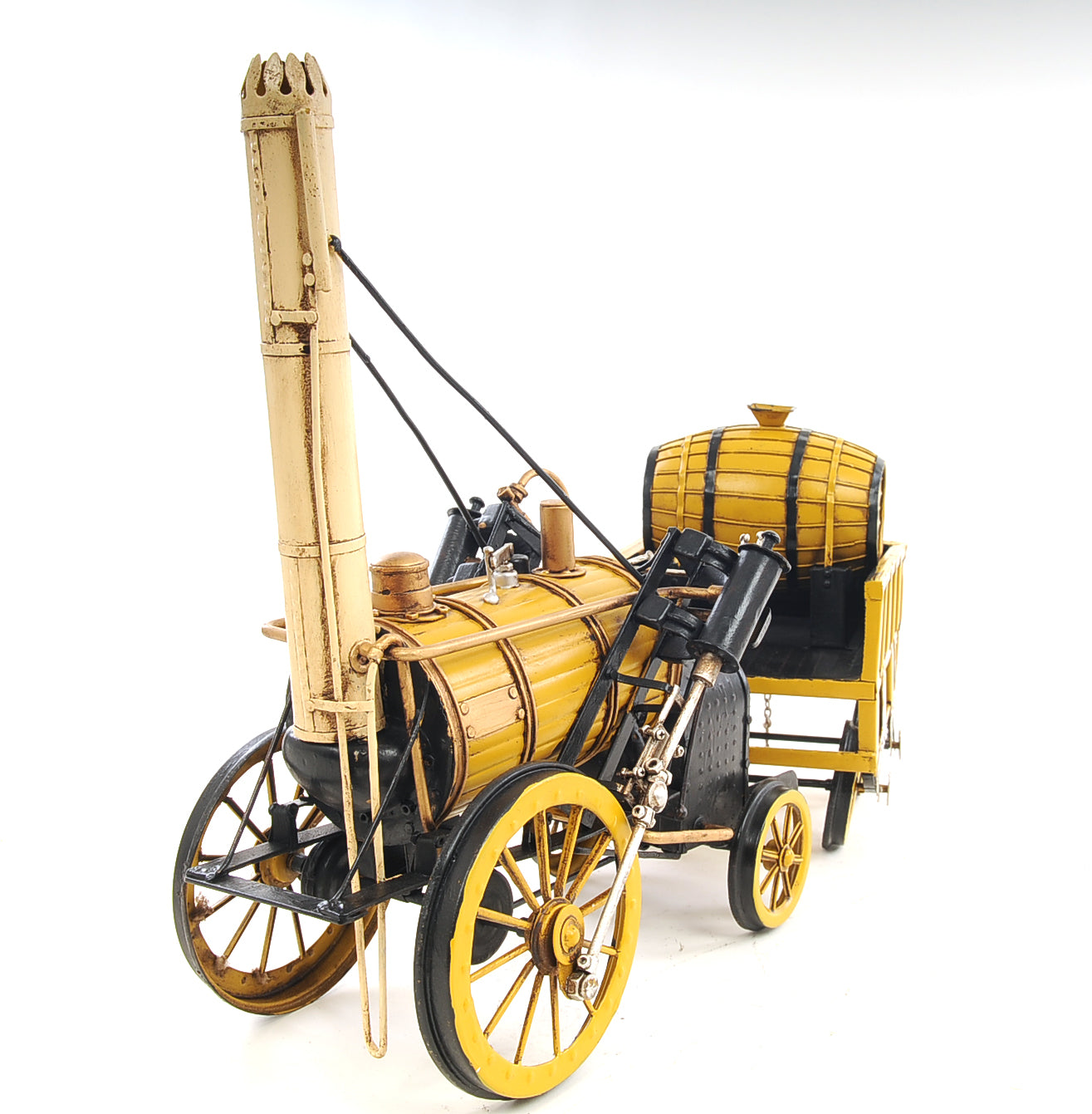 1829 Yellow Stephenson Rocket Steam Locomotive