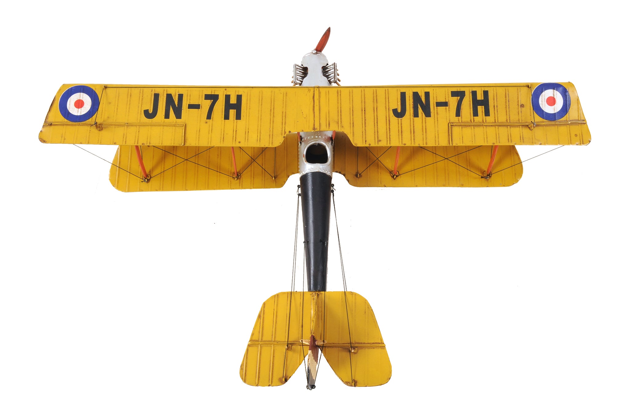 Yellow Curtis Jenny Plane 1:18