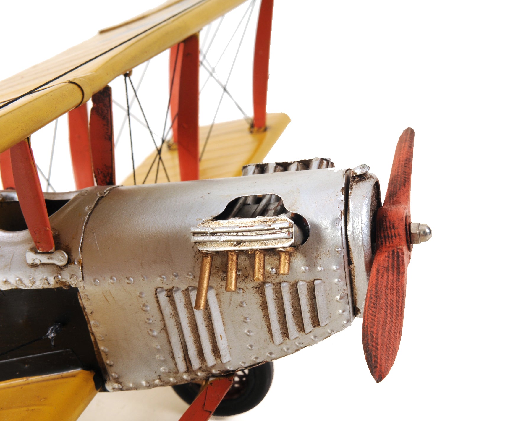 Yellow Curtis Jenny Plane 1:18