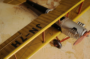 Yellow Curtis Jenny Plane 1:18