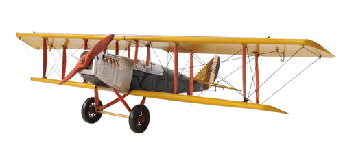 Yellow Curtis Jenny Plane 1:18