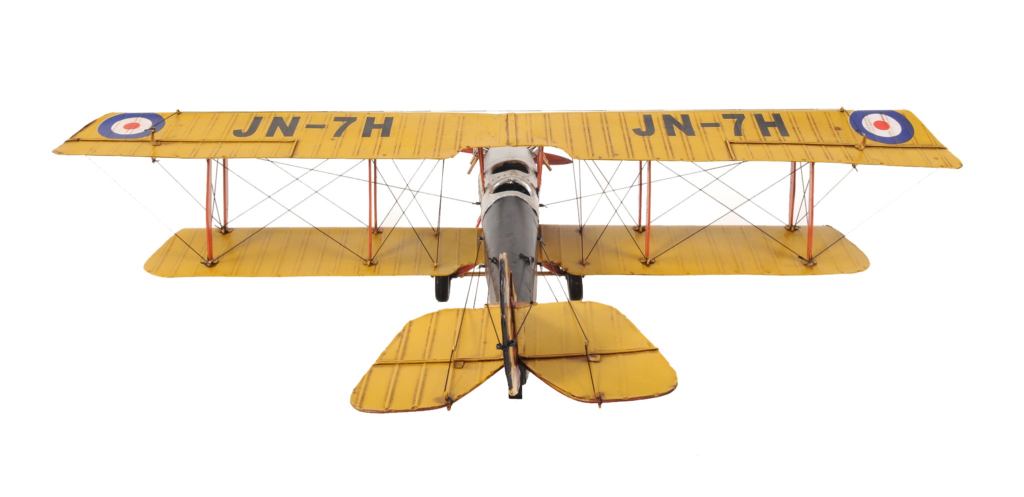 Yellow Curtis Jenny Plane 1:18