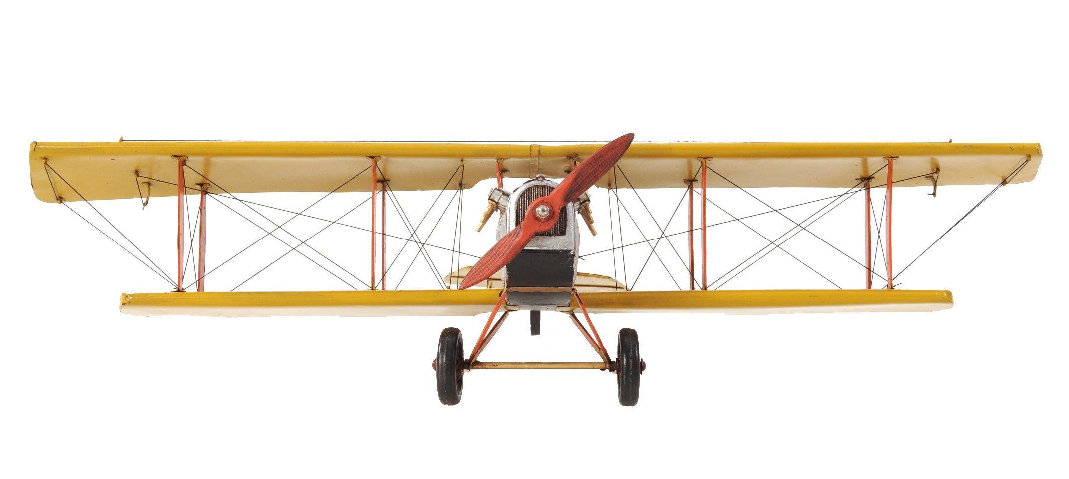 Yellow Curtis Jenny Plane 1:18