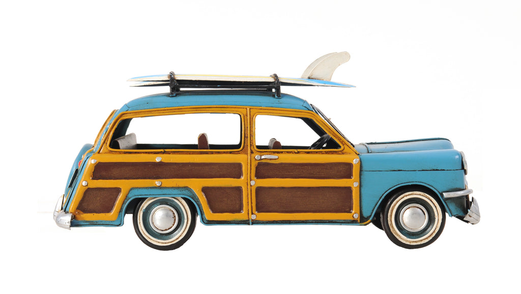 1949 Ford Wagon Car W/Two Surfboards