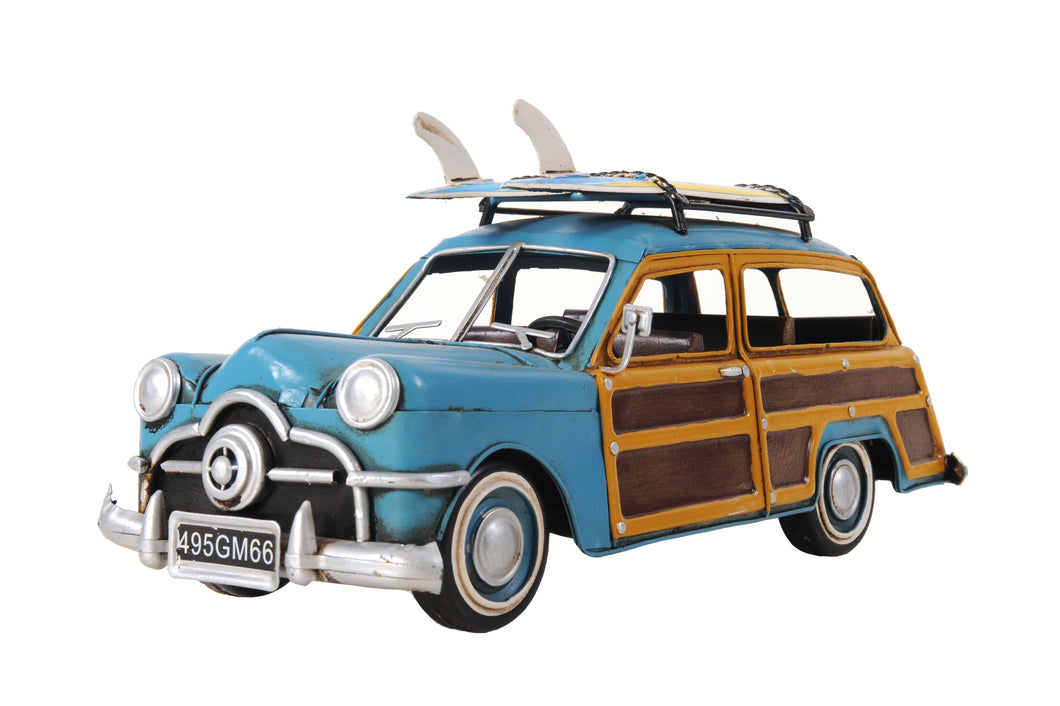 1949 Ford Wagon Car W/Two Surfboards