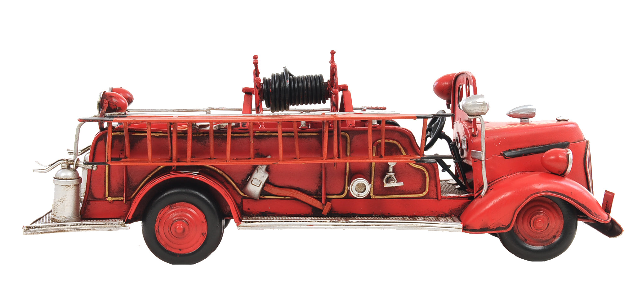 1938 Red Fire Engine Ford 1:40