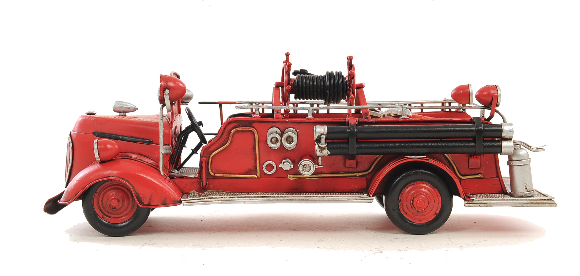 1938 Red Fire Engine Ford 1:40