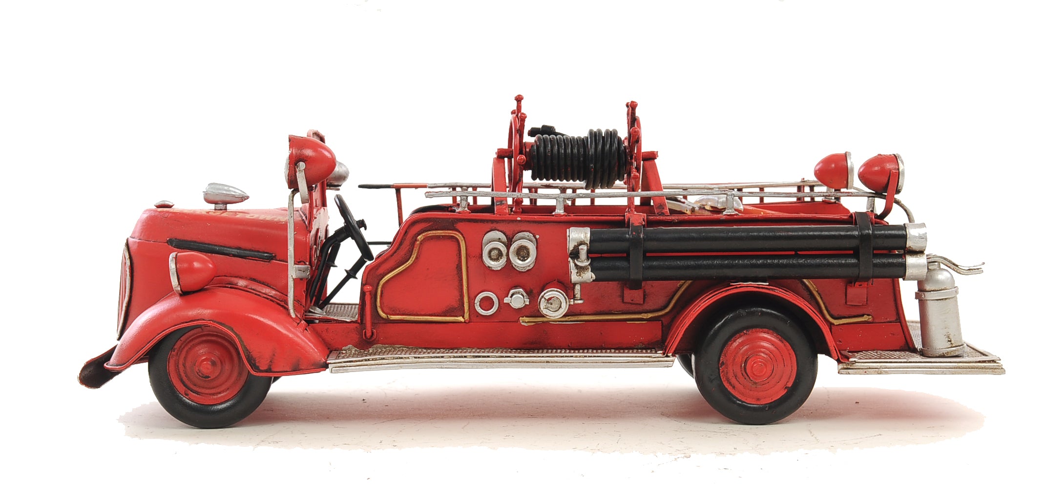 1938 Red Fire Engine Ford 1:40