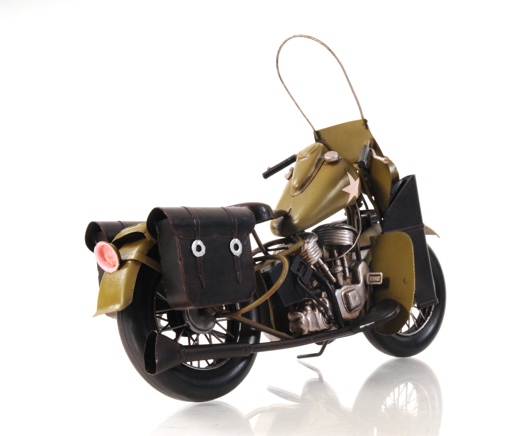 1942 Yellow Motorcycle 1:12