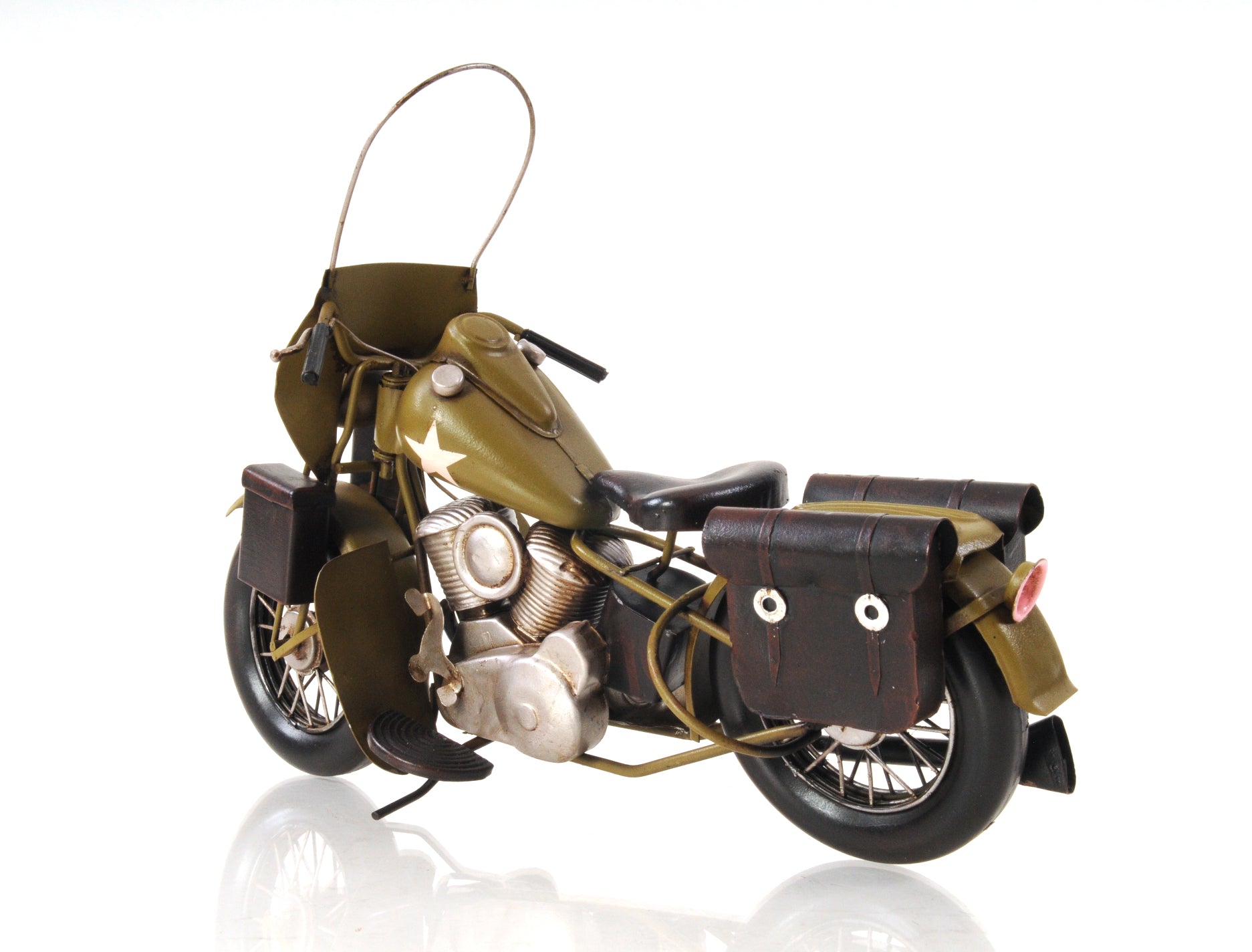 1942 Yellow Motorcycle 1:12