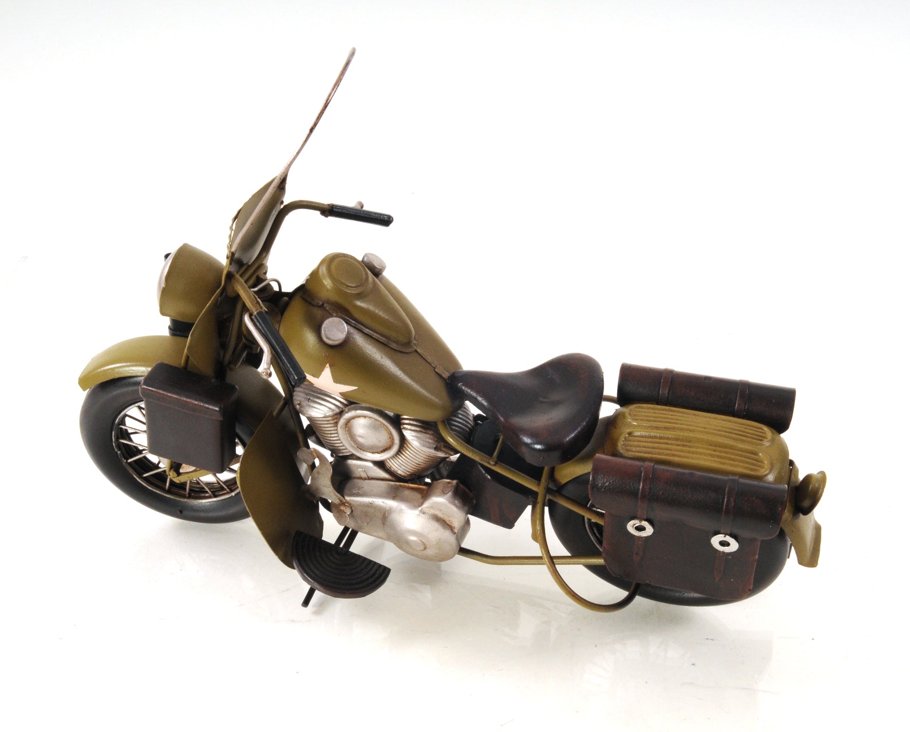 1942 Yellow Motorcycle 1:12