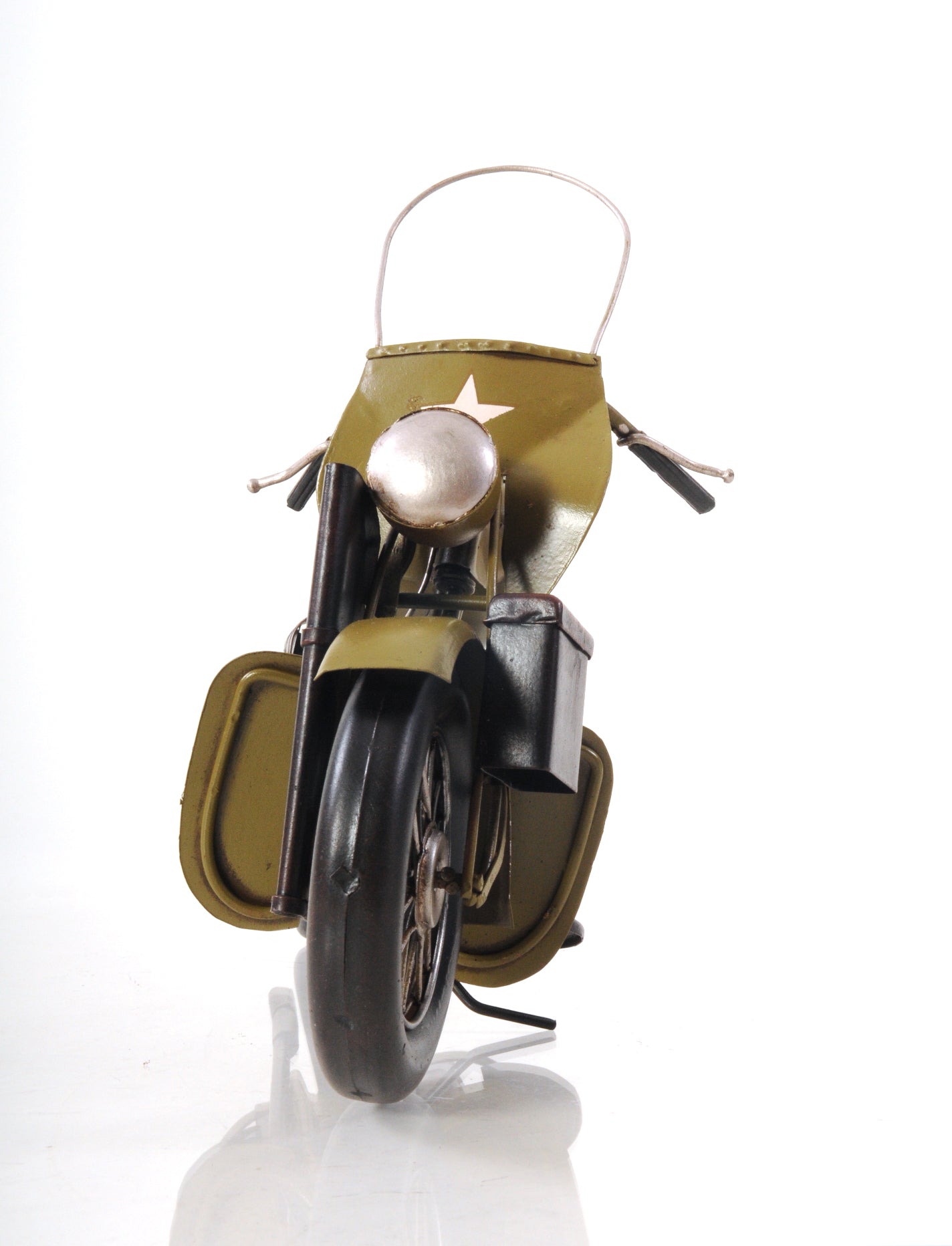 1942 Yellow Motorcycle 1:12