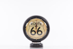 Black Gasoline 66 Gas Pump Clock