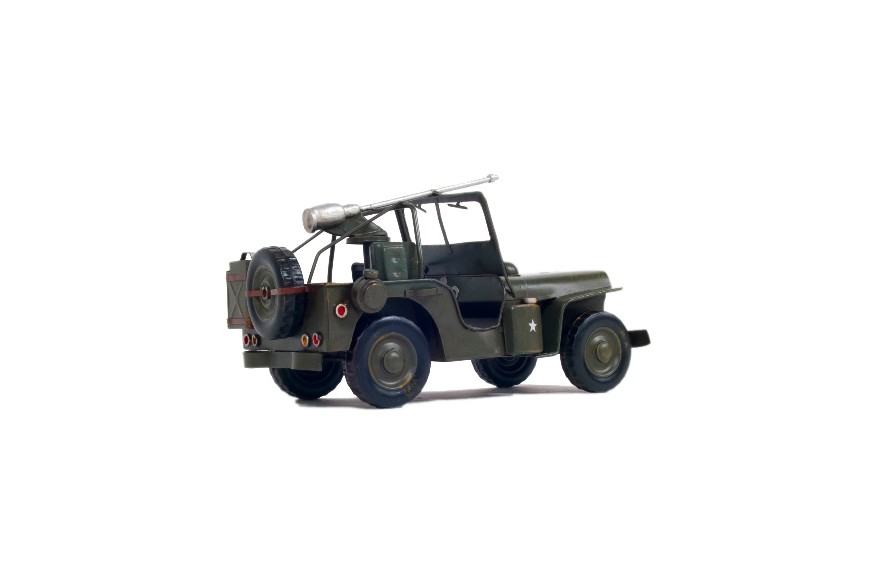 1941 Willys MB Overland Jeep Green Metal Handmade