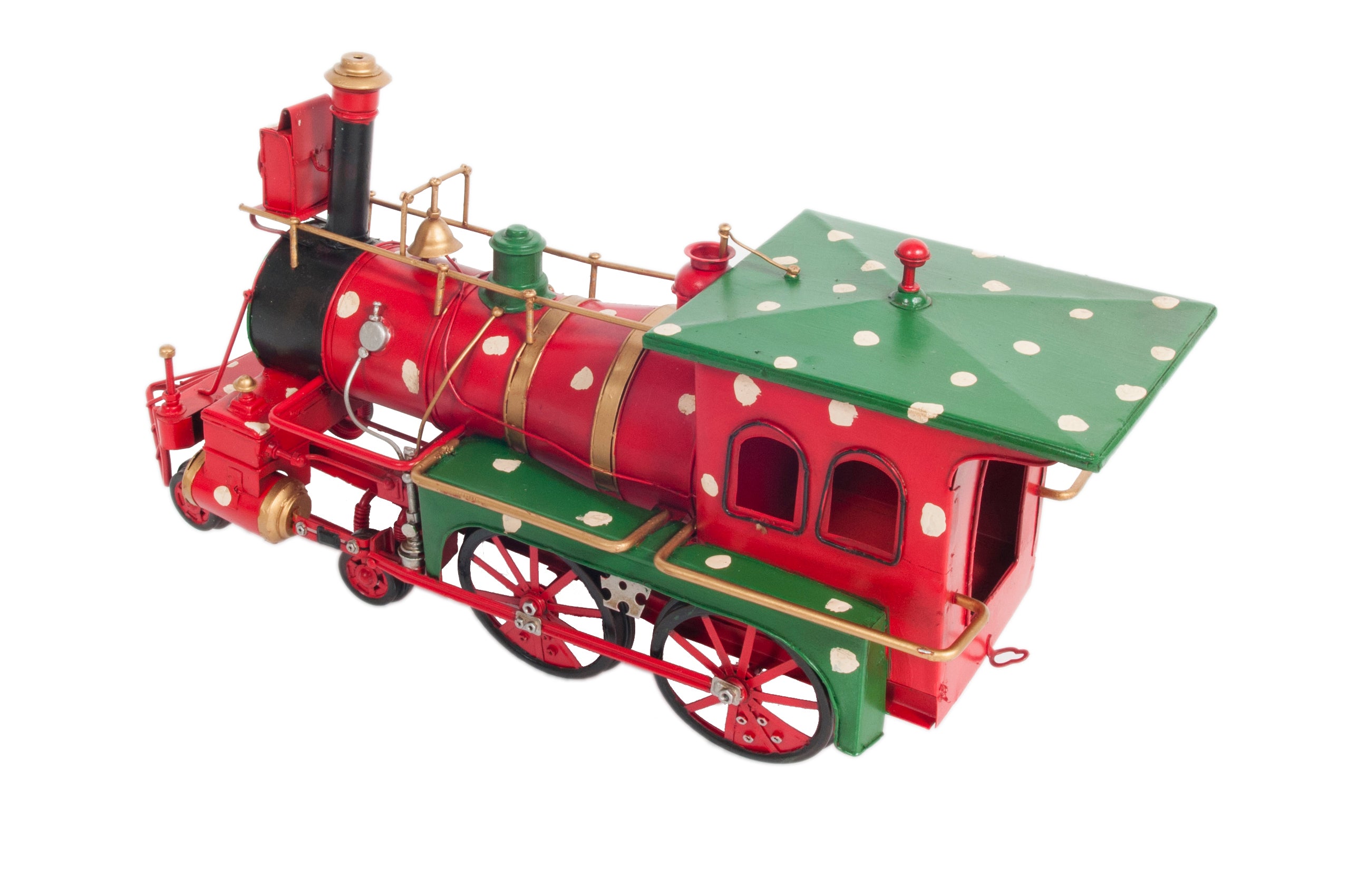 Christmas Train Model Handmade Tin Metal Handmade