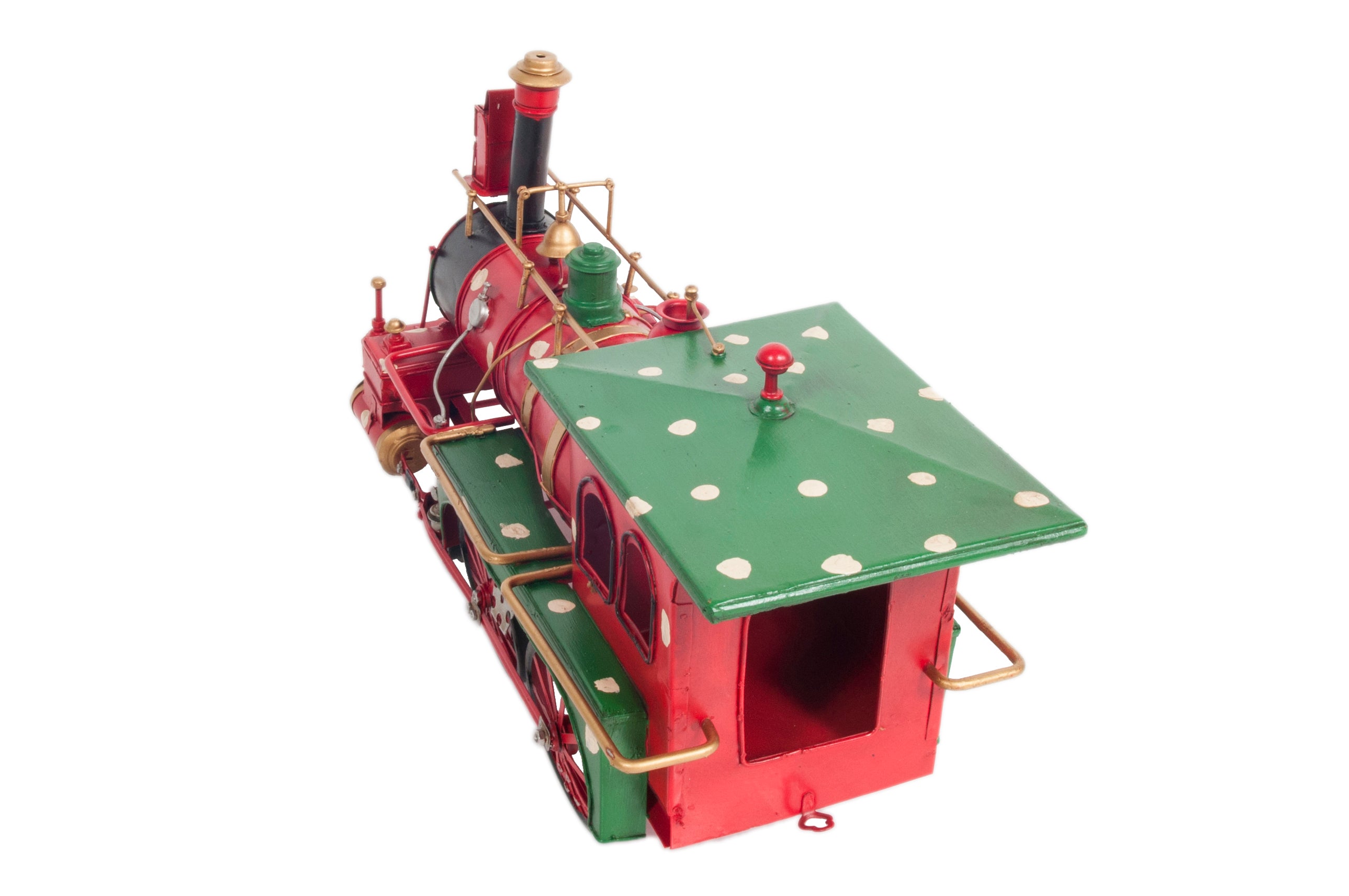 Christmas Train Model Handmade Tin Metal Handmade
