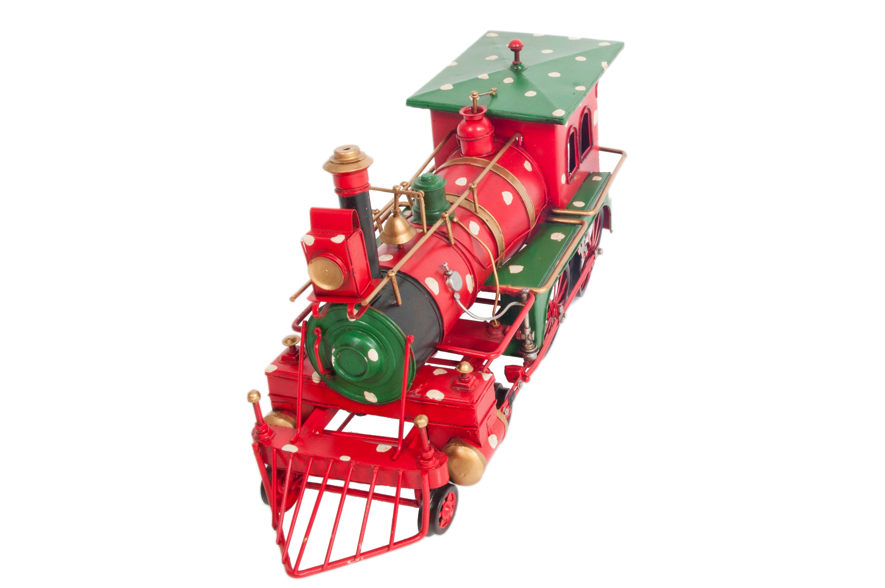 Christmas Train Model Handmade Tin Metal Handmade