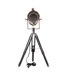 Alum Spot Light On Wooden Stand