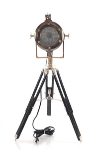 Alum Spot Light On Wooden Stand