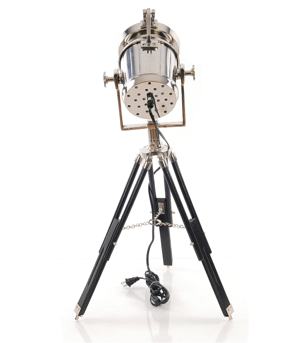 Alum Spot Light On Wooden Stand
