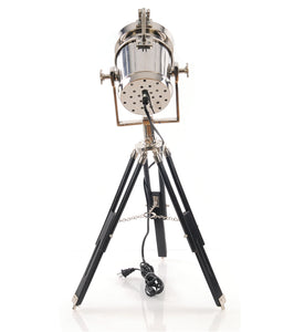 Alum Spot Light On Wooden Stand