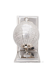 Alum Globe Bookend Set Of Two