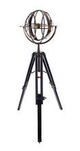 Load image into Gallery viewer, Brass Armillary With Wood Stand