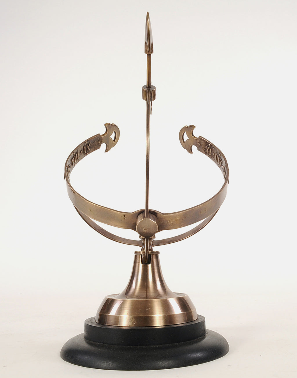 Brass Armillary On Wooden Base