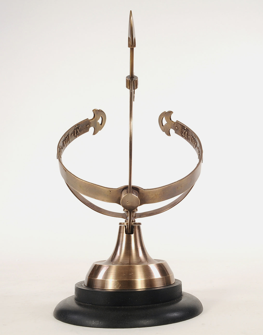 Brass Armillary On Wooden Base