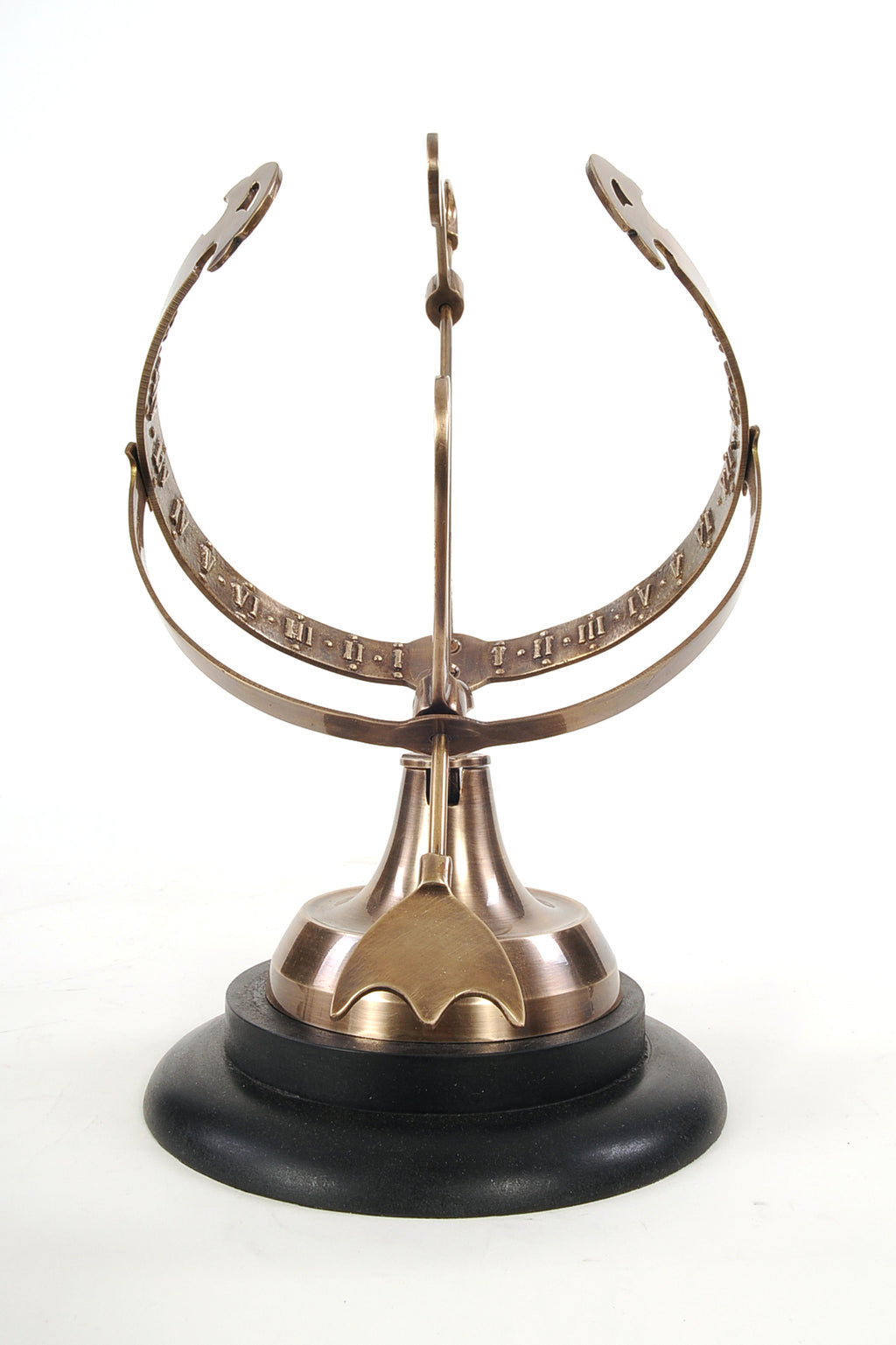 Brass Armillary On Wooden Base