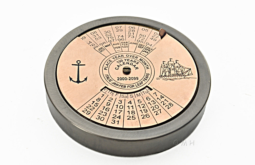 100 Year Calendar & Compass Quote Set of 2