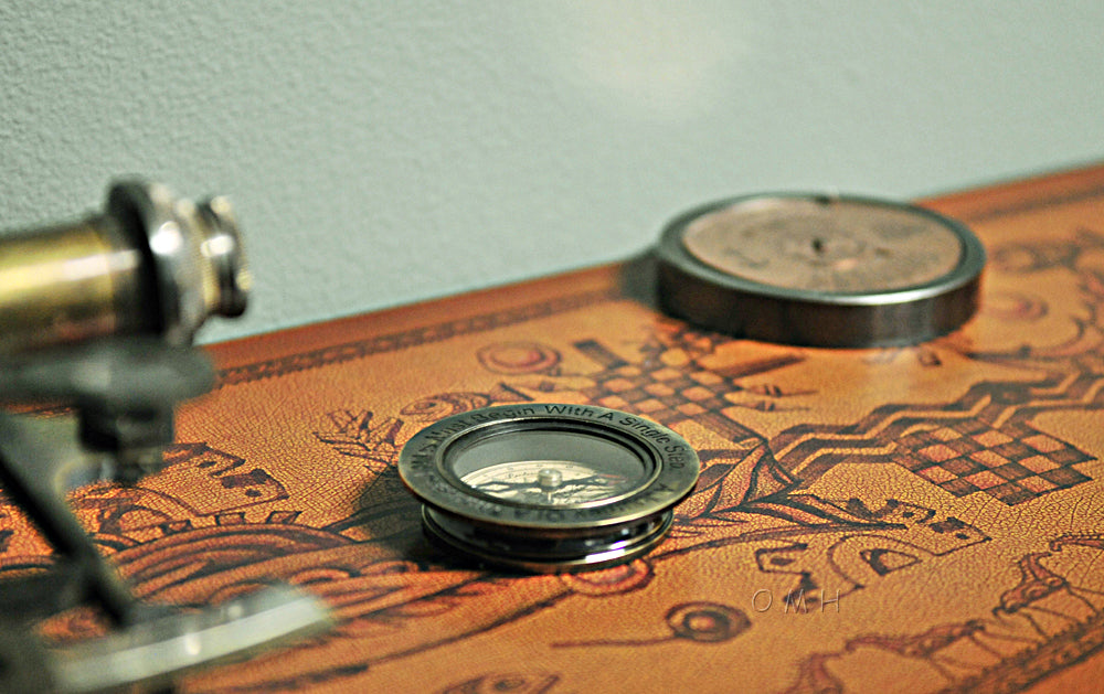 100 Year Calendar & Compass Quote Set of 2