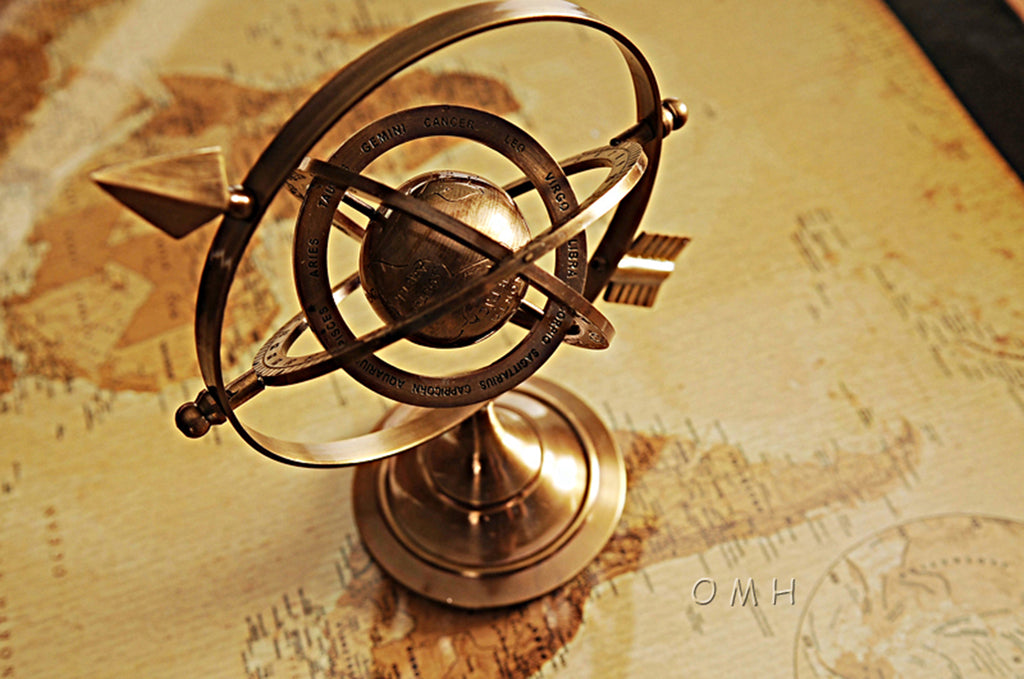 Brass Armillary 8 inches