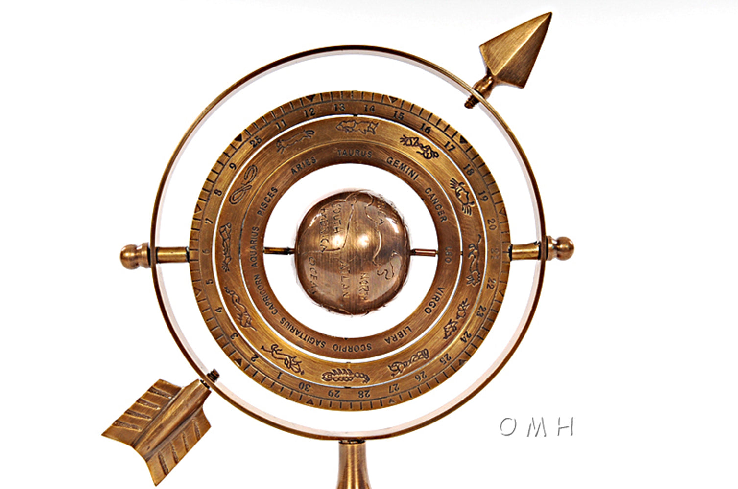Brass Armillary 8 inches