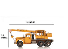 Load image into Gallery viewer, Metal Handmade Tin Crane Truck Model
