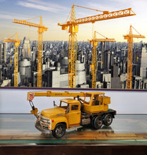 Load image into Gallery viewer, Metal Handmade Tin Crane Truck Model