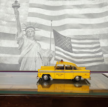 Load image into Gallery viewer, Handmade Tin Classic New York City Taxi Model
