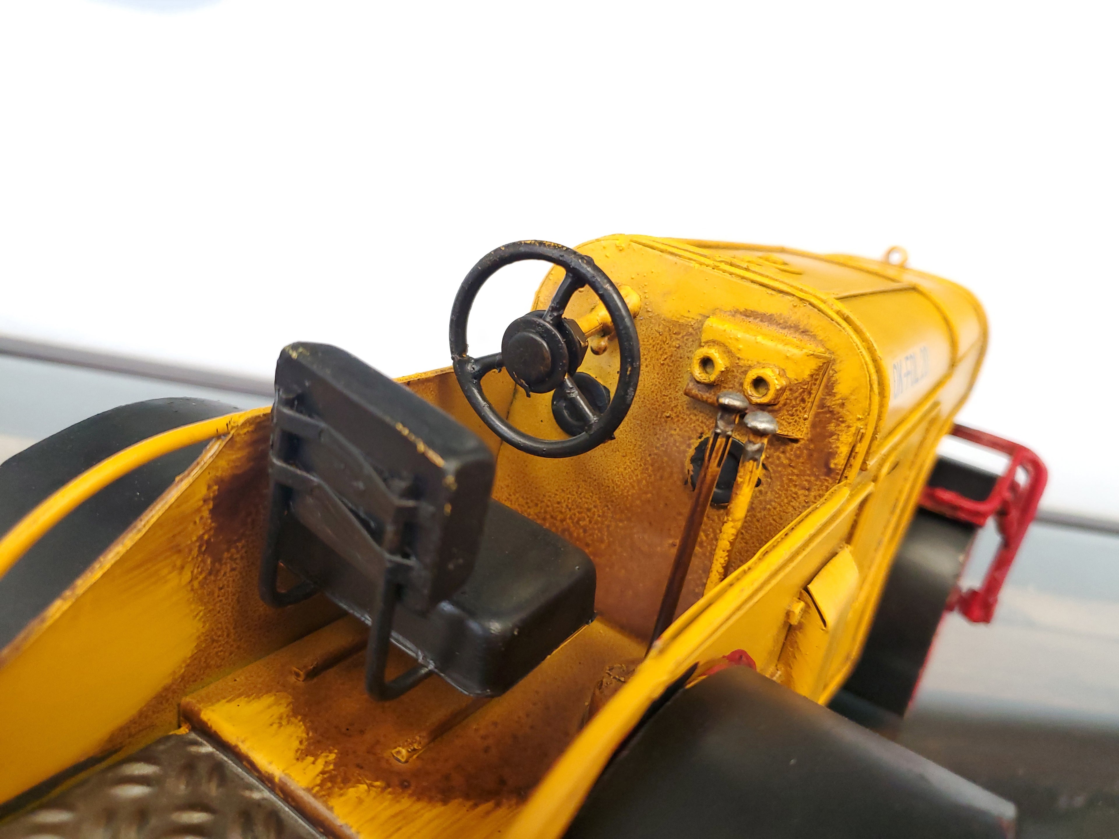 Metal Handmade Steam Roller Model