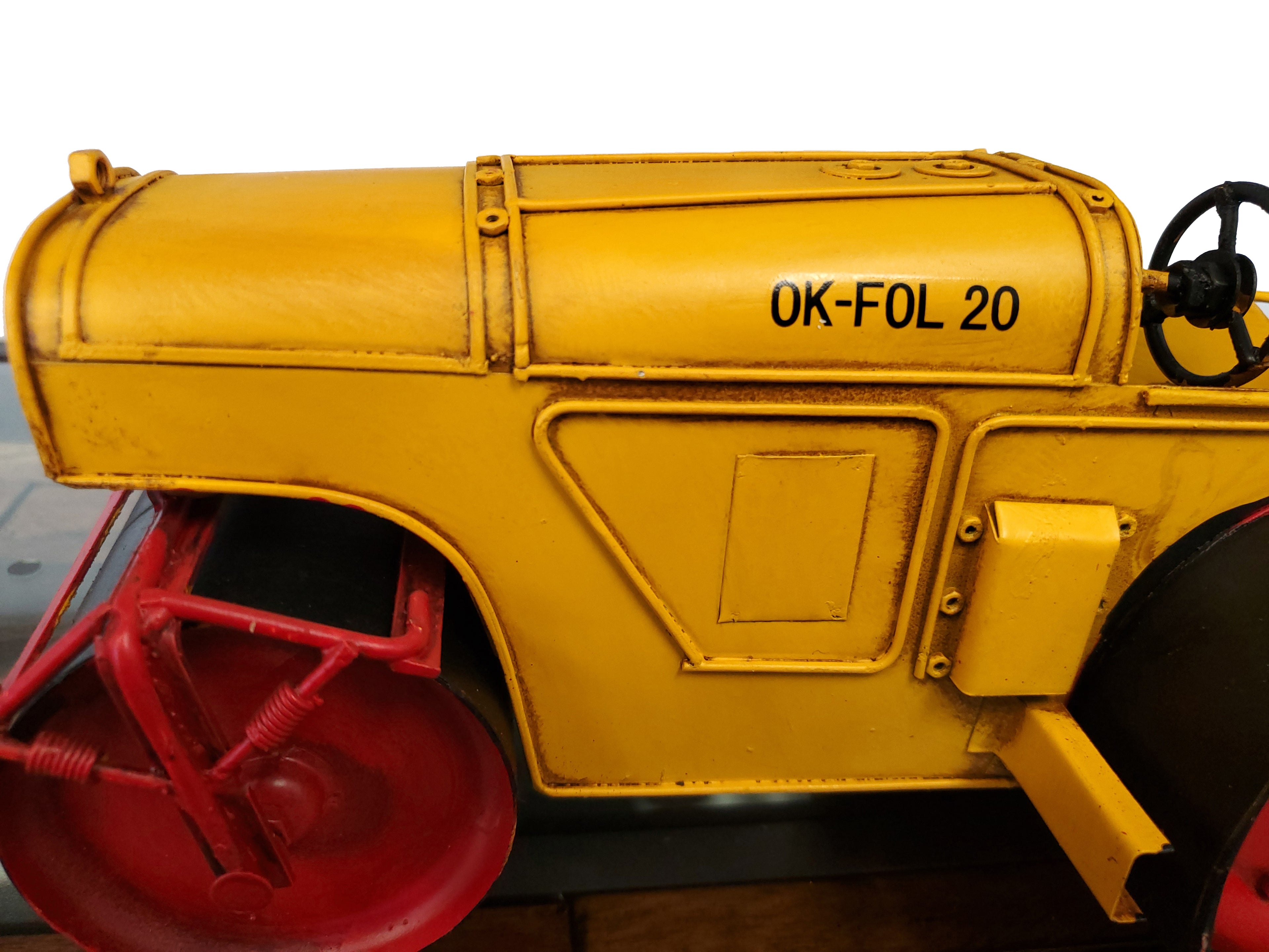 Metal Handmade Steam Roller Model