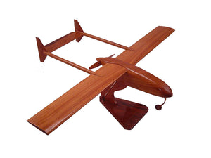 Aerostar UAV Mahogany Wood Desktop Airplane Model