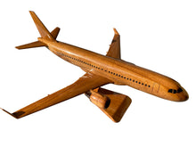 Load image into Gallery viewer, Airbus 320 Mahogany Wood Desktop Airplane Model
