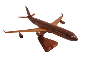 Airbus A340 Mahogany Wood Desktop Airplane Model